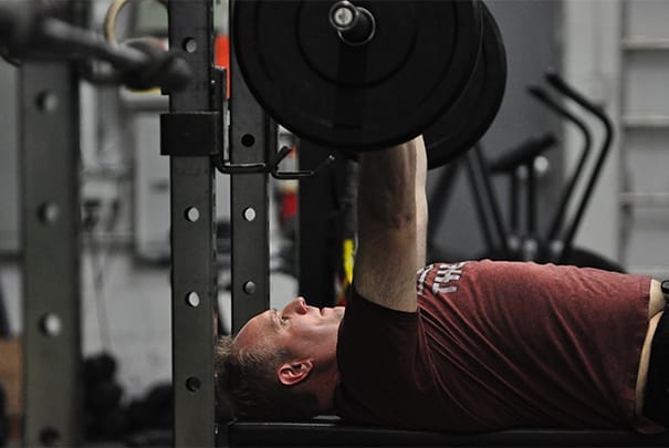 man lifting weights at CrossFit Levo